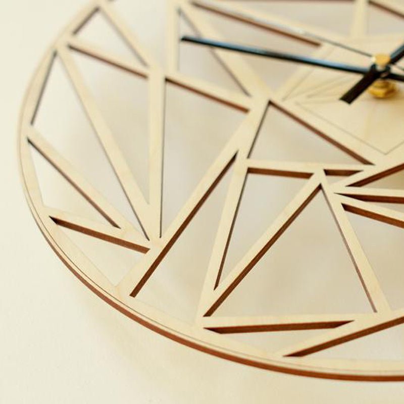 Geometric pattern wall clock - Max&Mark Home Decor