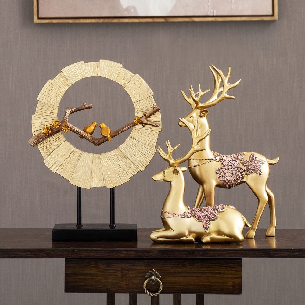 Golden Deer Lucky Tree Ornament - Max&Mark Home Decor