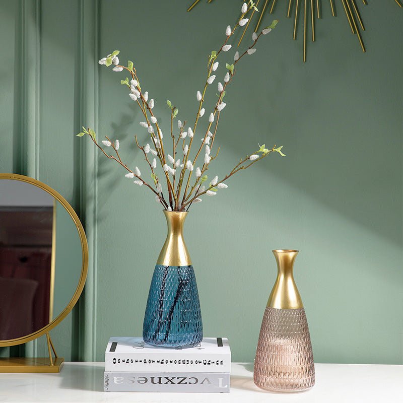 Golden Edge Texture Color Vase Decoration - Max&Mark Home Decor