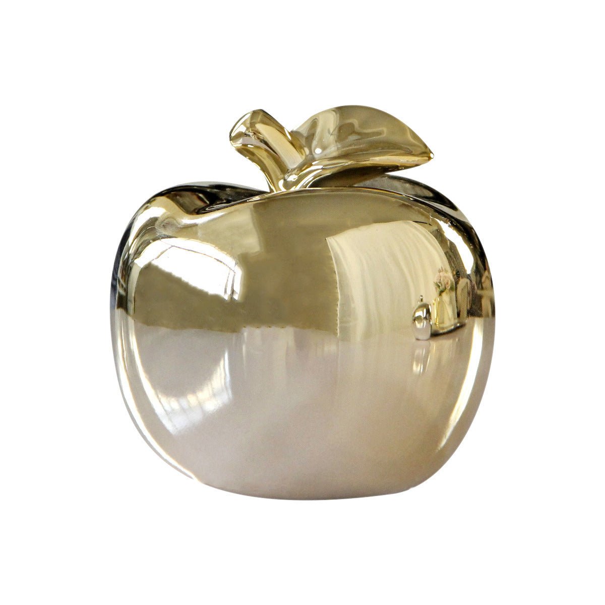Golden Silver Apple Ceramic Ornaments - Max&Mark Home Decor